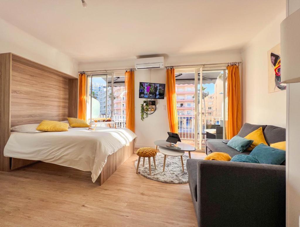 Appartement Vue Mer Parking Prive Place Med Canet-en-Roussillon Dış mekan fotoğraf