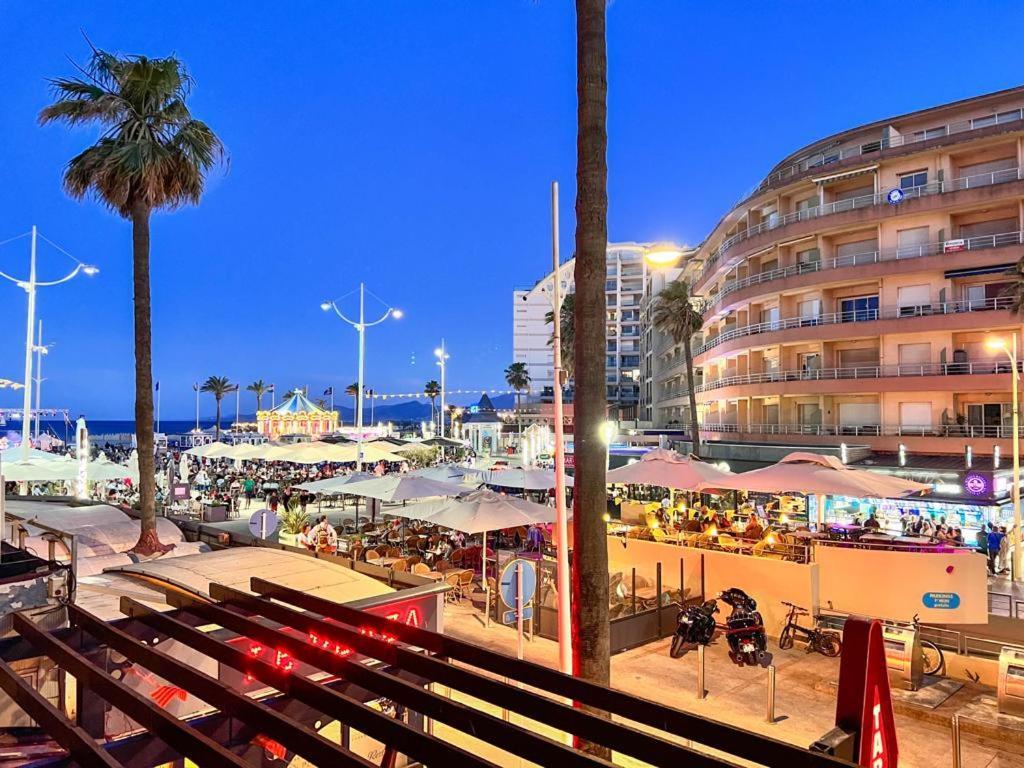Appartement Vue Mer Parking Prive Place Med Canet-en-Roussillon Dış mekan fotoğraf