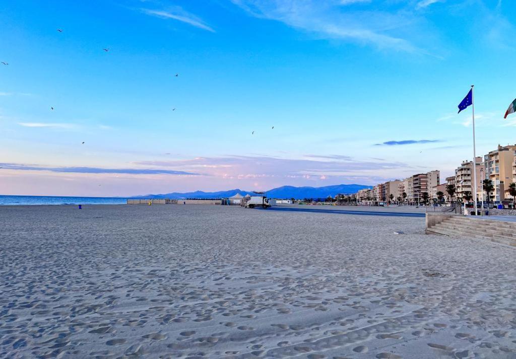 Appartement Vue Mer Parking Prive Place Med Canet-en-Roussillon Dış mekan fotoğraf