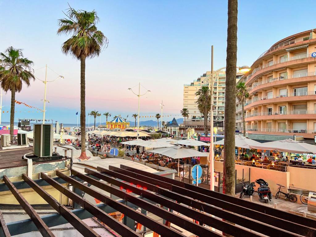 Appartement Vue Mer Parking Prive Place Med Canet-en-Roussillon Dış mekan fotoğraf