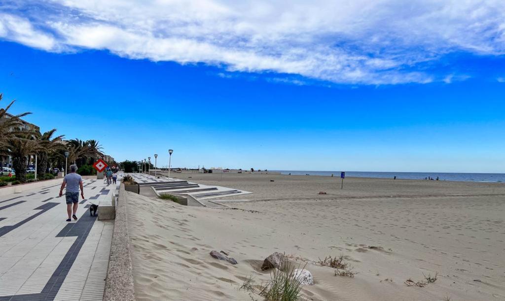 Appartement Vue Mer Parking Prive Place Med Canet-en-Roussillon Dış mekan fotoğraf