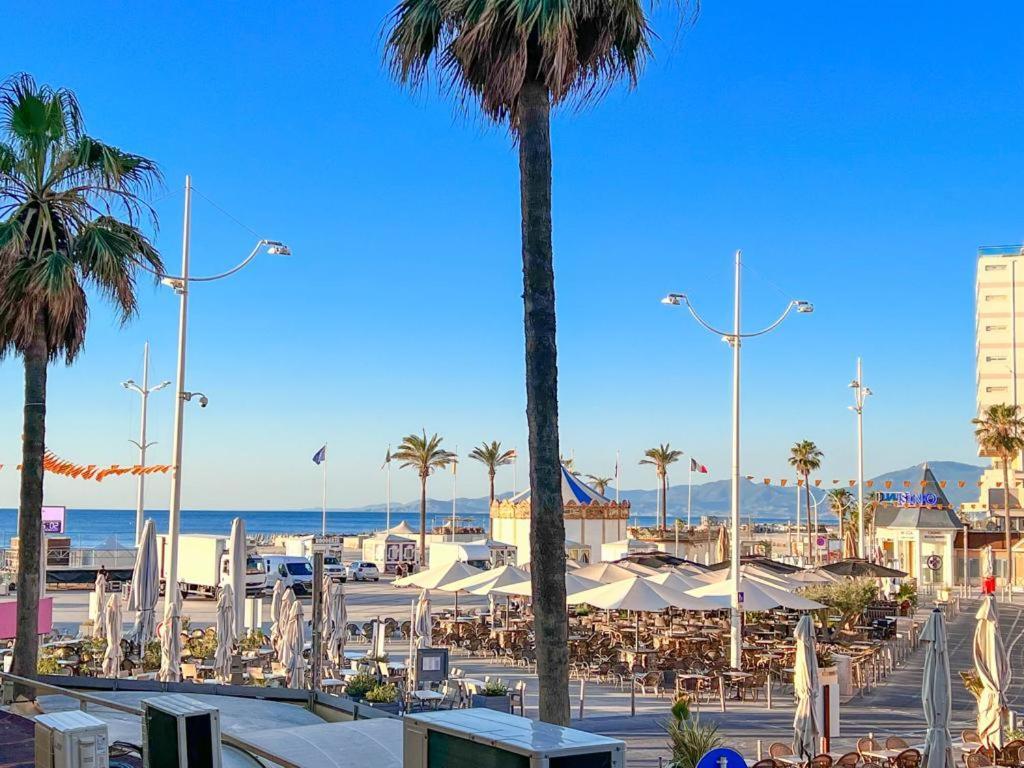 Appartement Vue Mer Parking Prive Place Med Canet-en-Roussillon Dış mekan fotoğraf